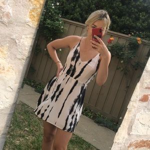 Pink open back dress